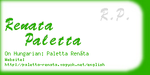 renata paletta business card