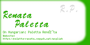 renata paletta business card